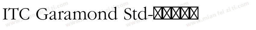 ITC Garamond Std字体转换